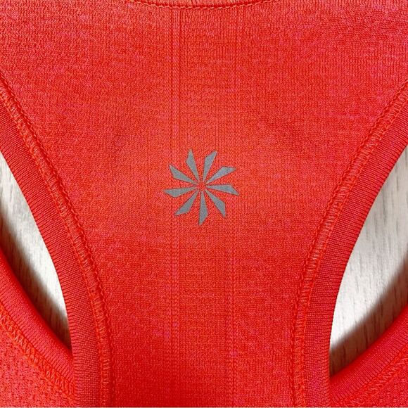 Athleta | Neon Orange Fastest Track Racer Back Tank Top Size Medium - Picture 9 of 10